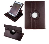 COOVY® 2.0 Étui de prougeection avec rougeation 360° Universel pour Tous Les MODÈLES DE Tablette 9/10 / 10,1 Pouces Housse Coque Cover Case avec Rabat/Stand de positionnement | Universal 10.1 Marron