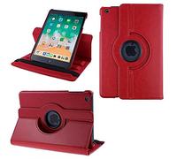 COOVY® 2.0 Etui pour Apple iPad Mini 1/2 / 3 Coque de Protection Rotation 360° Smart Housse Cover Case Stand Auto Réveil/Sommeil | Rouge