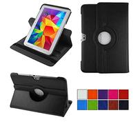 COOVY® 2.0 Etui pour Samsung Galaxy Note 10.1 GT-N8000 GT-N8010 GT-N8020 Coque de Protection Rotation 360° Smart Housse Cover Case Stand | Noir