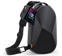 COOWPS Sac à bandoulière pour Nintendo Switch 2/Switch OLED/Steam Deck/PS Portal, grand espace élégant avec coque rigide en EVA, bord de doublure épaissi, protection complète pour accessoires Switch 2