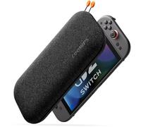 COOWPS Switch 2 Case for Nintendo Switch 2 (2025), Odorless Felt Ultra Hard Shell Military Grade Protection, Soft Lining Travel Storage Case with 8 Game Card Slots, Dark Gray