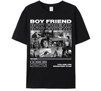 COOZEBRA T-Shirts personnalisés, Tshirt Photo Collage personnalisé Boyfriend, Tee Shirt Personnalisable pour la Saint-Valentin