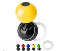 Coozyland Car Starter Button, Universal One-Button Start Car Shift Knob,Customized Cars One-Touch Starter Ignition Switch Buttons, Joystick (Yellow,Number 9)