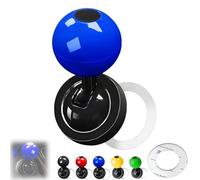 Coozyland Car Starter Button, Universal One-Button Start Car Shift Knob,Customized Cars One-Touch Starter Ignition Switch Buttons, Joystick (Blue,Number 7)