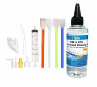 Cop Rose Kit de nettoyage de tête d'imprimante DTF Remover Liquide Enlever l'encre encrassée Rondelle de lavage Jet d'encre Kit de nettoyage de buse Kit d'outils de nettoyage pour EPN L18050 L8050