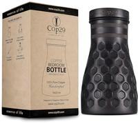 Cop29 Bouteille d'eau de chambre à coucher en nid d'abeille antique en cuivre Dolny faite à la main I Pichets avec couvercle I Carafe d'eau de chevet (couvercle lâche) - 1000 ml / 34 oz ...