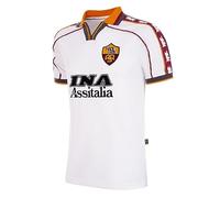 Copa Maillot Extérieur AS Roma 1998/99 Rétro Blanc M Homme