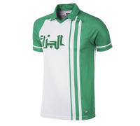Copa Japan 1980's Short Sleeve Retro Football Shirt 531 Blanc/Vert XL