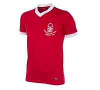 Copa Maillot de Football rétro avec col en V pour Homme Motif Finale de la Coupe d'europe de Nottingham Forest 1979 S Rouge