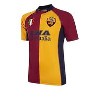 COPA Rome Maillot Football Historique, Jaune et Rouge, XL Hommes