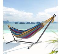 Copacabana hamac sur pied 2,6 m avec toile en tissu multicolore