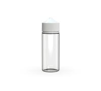Copackr Chubby Gorilla V3 Lot de 5 flacons compte-gouttes en PET pour liquide 120 ml (bouteilles transparentes avec bouchon blanc, 120 ml)
