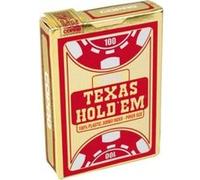 Copag – Jeu de cartes Texas Hold'Em Gold – 100% plastique – Format 63×88 mm – Jumbo – Rouge