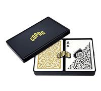Copag 1546 Design Jeu de Cartes à Jouer 100% Plastique Noir/doré