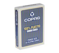 COPAG Bleu Pont 2 Angle Cartes de Jeu 100% Plastique Jumbo Index Poker Neuf