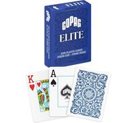 Copag Carte Poker Plastique - Jumbo Index - Elite - Bleu