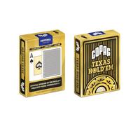 Jeu de Poker Texas Hold’em - Cartamundi - 54 cartes - Noir et or - Mixte - A partir de 18 ans