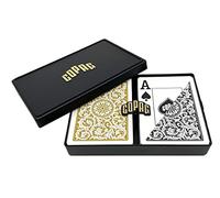 Copag Poker Taille Jumbo Index 1546 Jeu de Cartes (Noir Doré Setup)