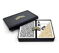 Copag Taille Bridge Jumbo Index 1546 Jeu de Cartes (Noir Doré Setup)