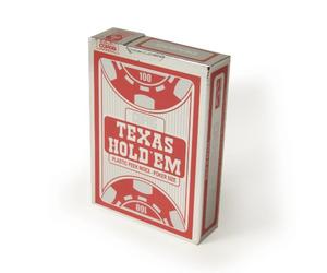 Copag Texas Hold 'Em Boîte de cartes à jouer plastifiées Rouge