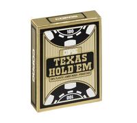 Copag Texas Hold'em Gold Jumbo Face Playing Cards (Black) by Copag
