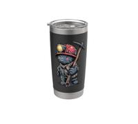 Copain Mineur Avec Casque Et Lampe De Mineur Gobelet isotherme en acier inoxydable double paroi