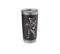 Copain Mineur Avec Casque Et Lampe De Mineur Gobelet isotherme en acier inoxydable double paroi