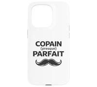 Copain Parfait Humour Cadeau Homme Moustache Saint Valentin Coque pour iPhone 15 Pro
