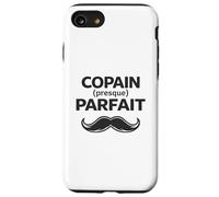 Copain Parfait Humour Cadeau Homme Moustache Saint Valentin Coque pour iPhone SE (2020) / 7/8