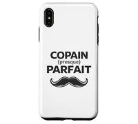 Copain Parfait Humour Cadeau Homme Moustache Saint Valentin Coque pour iPhone XS Max