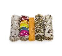 Copalosanto - Sauge Blanche à Brûler | 10 cm | Collecté et Fabriqué au Mexique | Sahumérium Naturel | Protection Spirituelle | Nettoyage Énergétique, 10 cm (Set 4 Sauge Sahumerio)