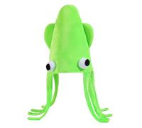 Copbopwn Chapeau de calamar amusant en tissu doux respirant pour adultes et enfants - Chapeau de poisson pour animaux marins mignons - Chapeaux de pieuvre - Pour événements à thème - Accessoires de