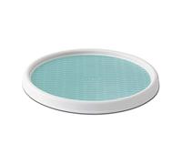 Copco Lazy Susan 5234754 Plateau tournant antidérapant 30,5 cm Blanc/turquoise