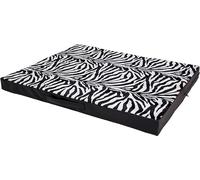 CopcoPet Tapis pour chien Jumbo 110 x 80 x 8 cm, aspect zèbre, douillet, lavable, antidérapant et facile d'entretien, pour chiens de taille moyenne, à la maison, appartement, boîte de transport, extra