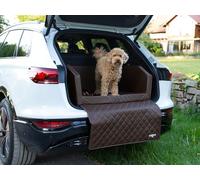CopcoPet - Travel Bed Lit pour coffre de voiture, 100 x 90 x 38 cm, en cuir synthétique, protection de coffre pour chien, imperméable et résistant aux rayures, pour chien, antidérapant et robuste