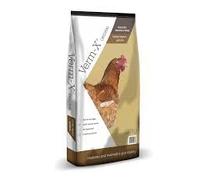 Copdock Mill Range Granulés avec Verm X Engrais pour poulet 20 kg - Aliment complet pour volaille avec autocollant PEEDEE Pets