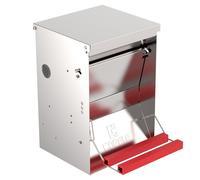 Copele Mangeoire automatique anti-nuisible pour Volailles "Safeed" 6 kg avec ouverture mécanique automatique