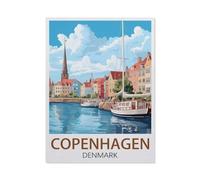 Copenhagen Denmark，Jigsaws Puzzles 1000 Pieces Teens Kids Jigsaw Entertainment Toys Brain Challenge Puzzle（26x38cm）-EX12