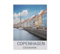Copenhagen Denmark，Puzzle 1000 Pieces Paper Puzzle Adult Children's Educational Toy Family Decompression Game（50x70cm）-FM36