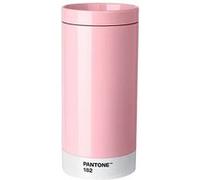 PANTONE 101100182 Mug Isotherme Double Paroi, Acier Inoxydable, Rose Clair, 7,5 x 7,5 x 16,4 cm
