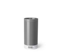 PANTONE 101100009 Mug Isotherme Double Paroi, Acier Inoxydable, Gris Froid, 7,5 x 7,5 x 16,4 cm