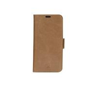 Copenhagen - Etui à rabat pour téléphone portable - cuir pleine fleur - brun clair - pour Apple iPhone 12, 12 Pro