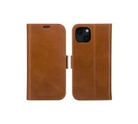 Copenhagen - Etui à rabat pour téléphone portable - cuir pleine fleur - brun clair - pour Apple iPhone 13, 14, 15, 16e, 17e