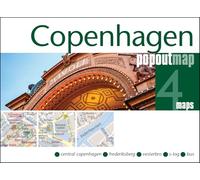 Copenhagen PopOut Map - pocket size, pop up map of Copenhagen city centre
