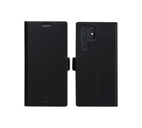 Copenhagen Slim - Etui à rabat pour téléphone portable - cuir pleine fleur - noir - pour Samsung Galaxy S22 Ultra