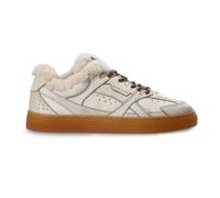 Copenhagen Studios - Veste Teddy en Cuir Vintage - Femme - Chaussures - Beige - Taille: 36 EU