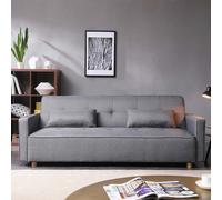 Copenhague canapé scandinave convertible 3 places en tissu gris