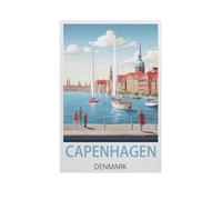 Copenhague, Danemark，Puzzles Puzzle en Papier Abstrait 1000 Pièces Adultes Puzzles Haute Difficulté Cadeau d'apprentissage Créatif（50x70cm）-AN93
