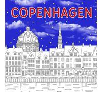 Copenhague - Un livre de coloriage plein de magie nordique: Pages imprimées sur un seul côté avec dos noir pour éviter les bavures