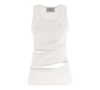 Coperni - Spiral Tank Top - Femme - Tops - Blanc - Taille: 40 FR